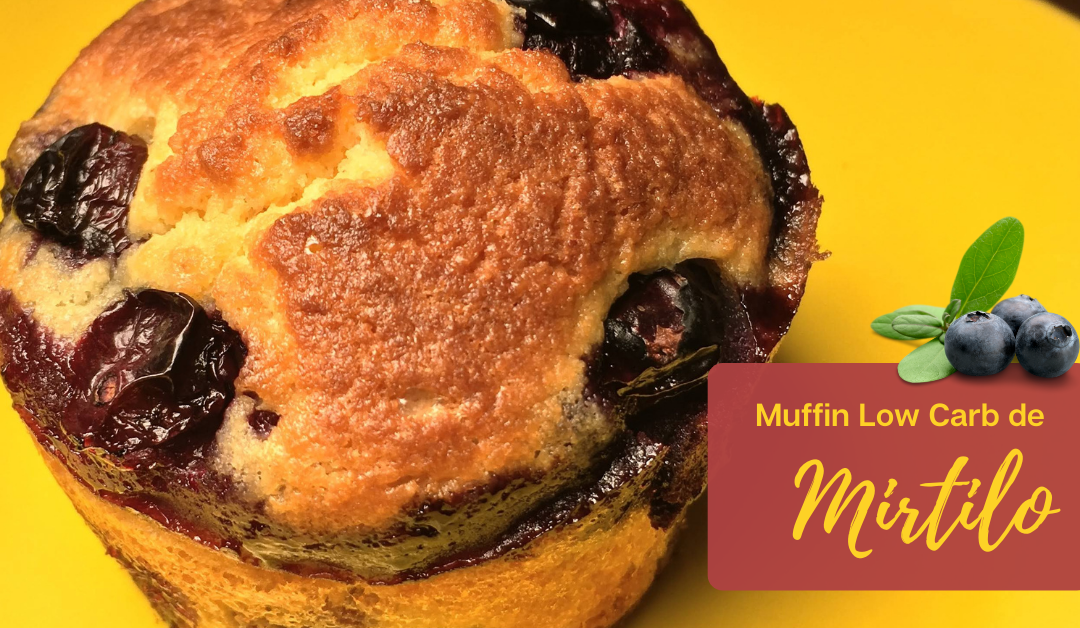 muffin de mirtilo low carb
